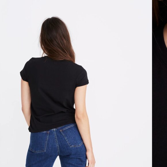MADEWELL Northside Vintage Tee Shirt Black Womens Sz Small - Picture 3 of 3